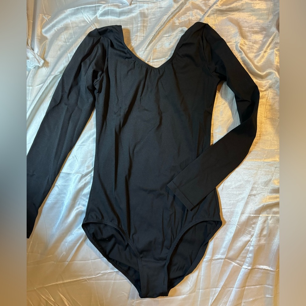 Black Capezio dance leotard